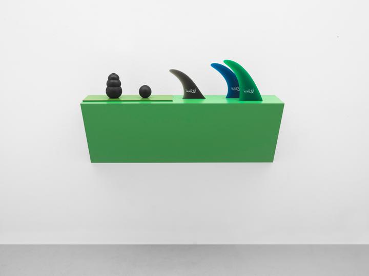 Haim Steinbach - Untitled (dog chew, ball, fins) - 1