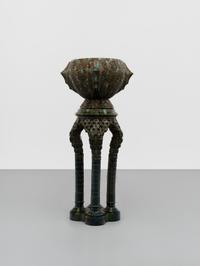 Alhambra-style jardinière and pedestal Alhambra-style jardinière and pedestal