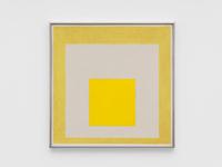 Study for Homage to the Square: Two Yellows with
Silvergray