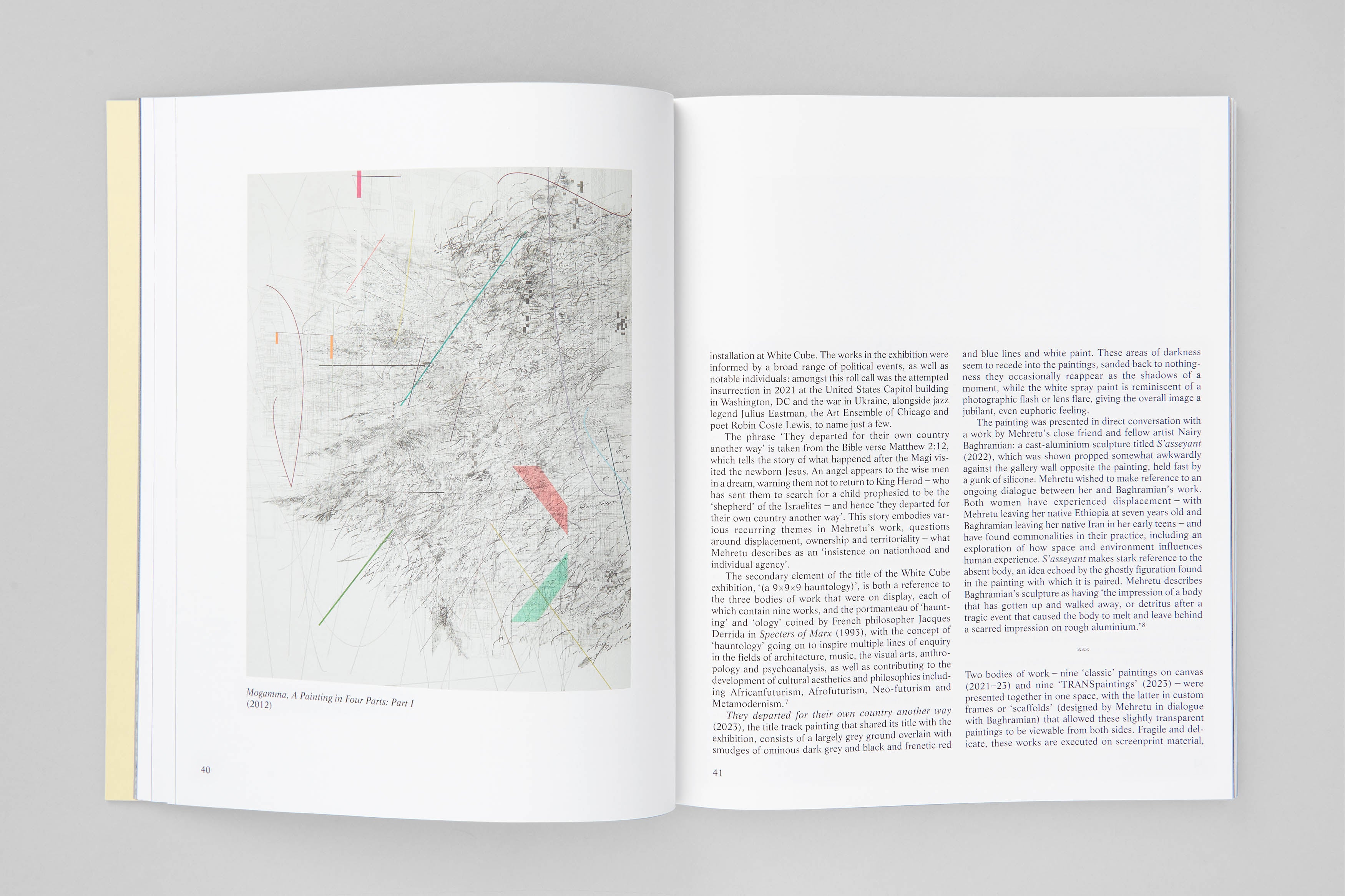 Julie Mehretu ‘They departed for their own country another way (a 9x9x9 hauntology)’